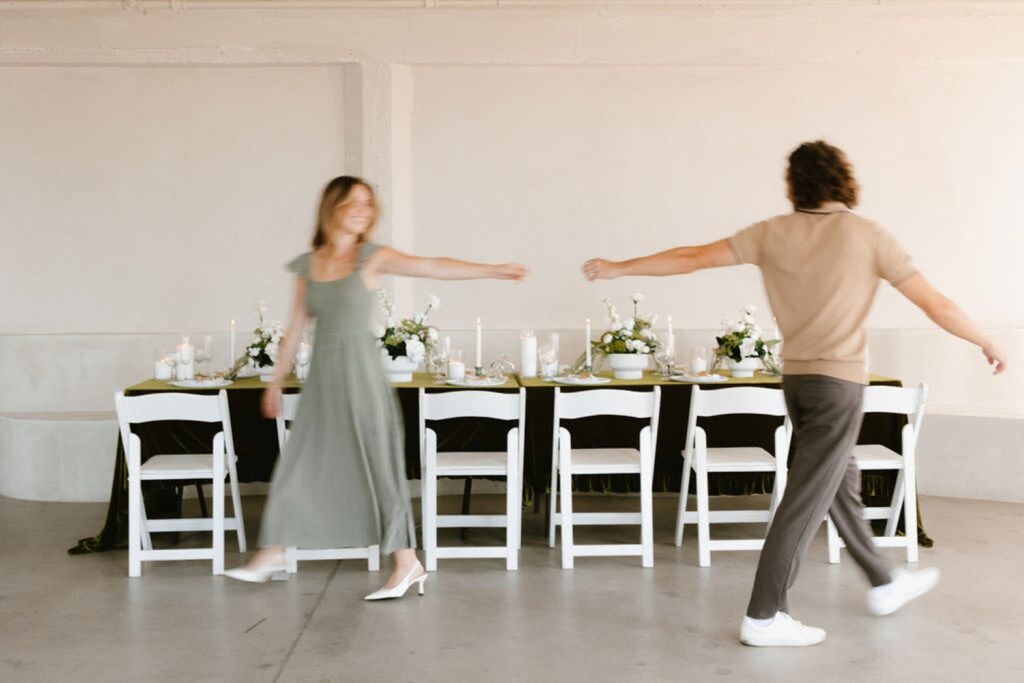 couple at a Beautiful Large Japandi Inspired Studio
