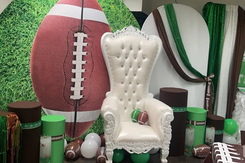 football gender reveal set up