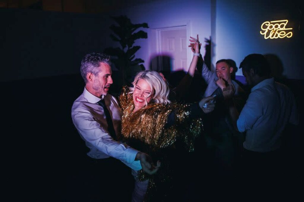 couples dancing at a Spacious & Stylish loft with NYC vibes