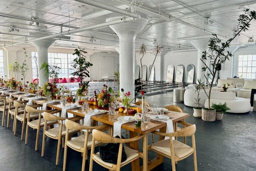 all white skyline loft in LA