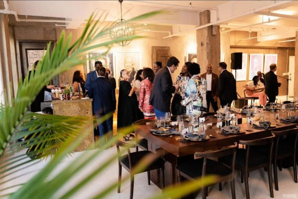 A casual gathering at a NYC loft